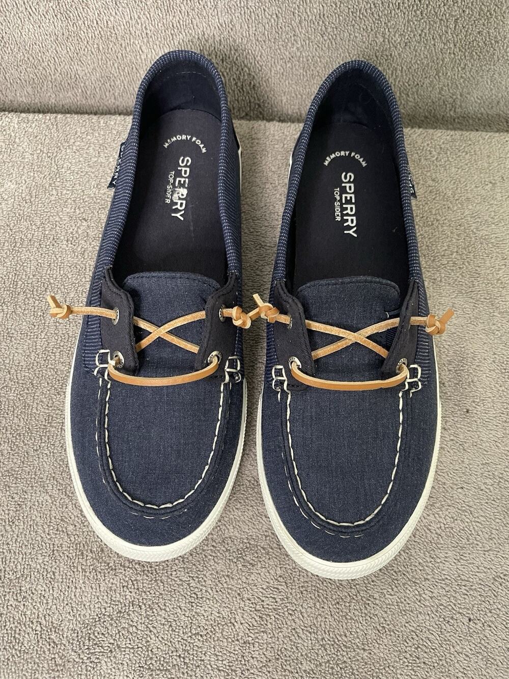 Sperry Top-Sider Women's Canvas Boat Shoes Size 10